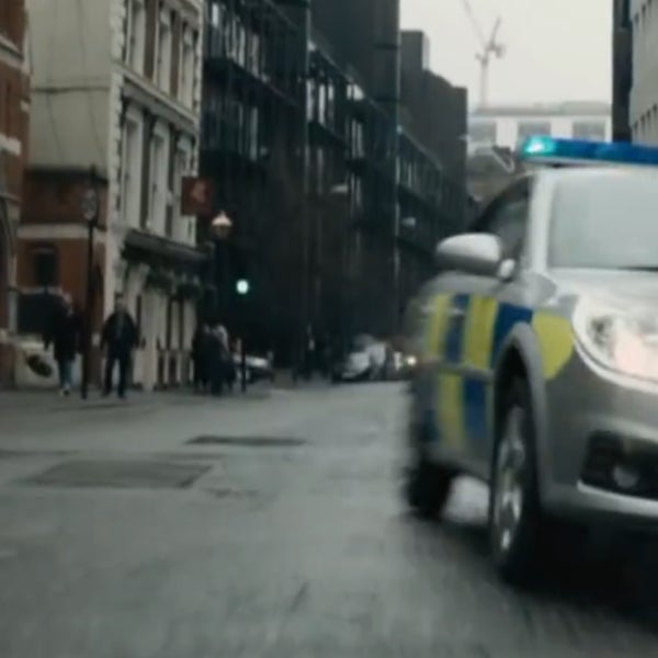 The Flying Horse in the background of London Has Fallen.