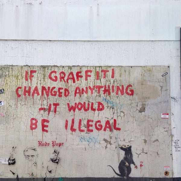 Poster Banksy - If graffiti changed anything