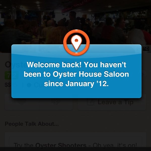 Photo taken at Oyster House Saloon by Victoria V. on 1/5/2013