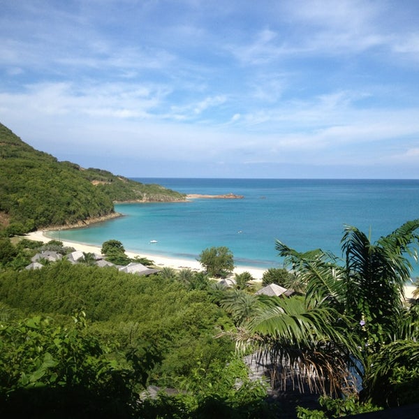 Photo taken at Hermitage Bay - Antigua by Christy C. on 9/4/2013
