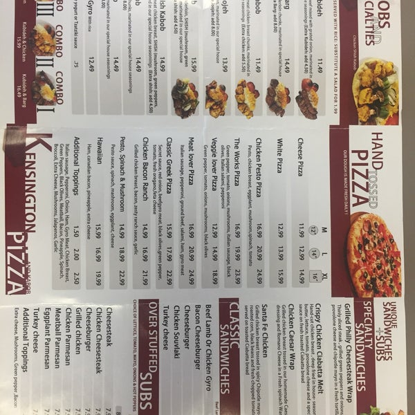 Again, I like it. Here is the other side of the menu.