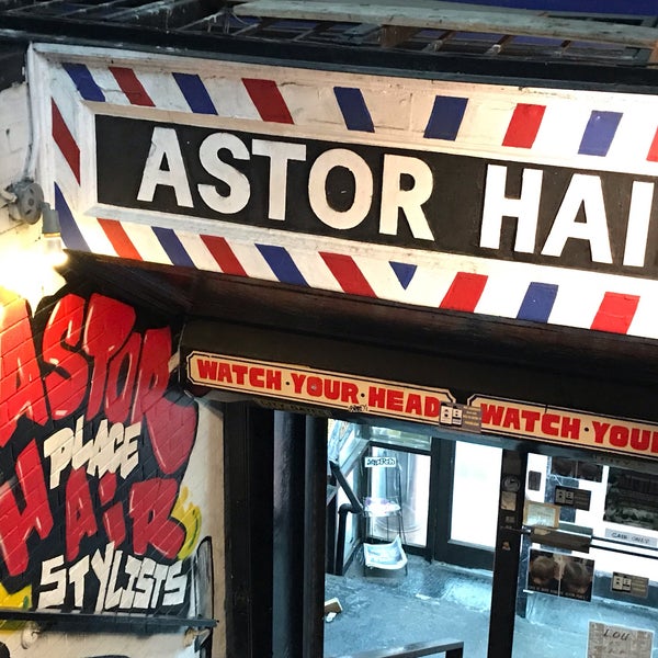 Photo taken at Astor Place Hairstylists by Mike D. on 8/17/2019