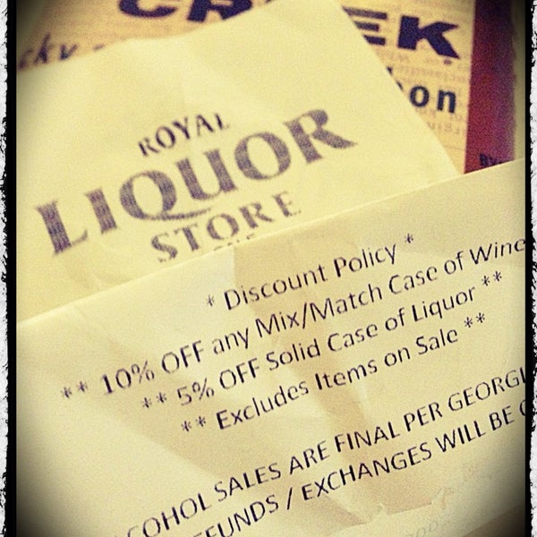 Royal Liquor discount "commandments" - thou shalt receive discounts when you buy big quantities...