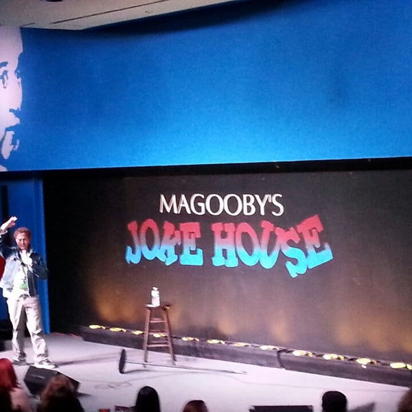 Photo taken at Magooby&#39;s Joke House by Pastor R. on 4/12/2015