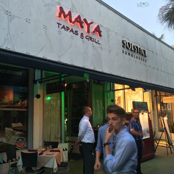 Photo taken at Maya&#39;s Grill Miami Beach by Stephen F. on 4/28/2016
