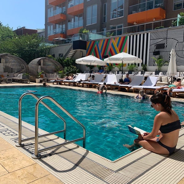Photo taken at McCarren Hotel &amp; Pool by Kate H. on 8/9/2019