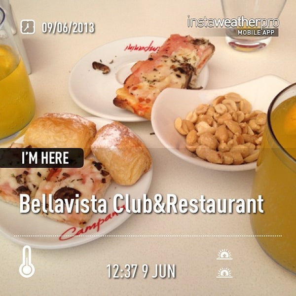 6/9/2013 tarihinde Paula O.ziyaretçi tarafından Club Restaurant Bellavista'de çekilen fotoğraf