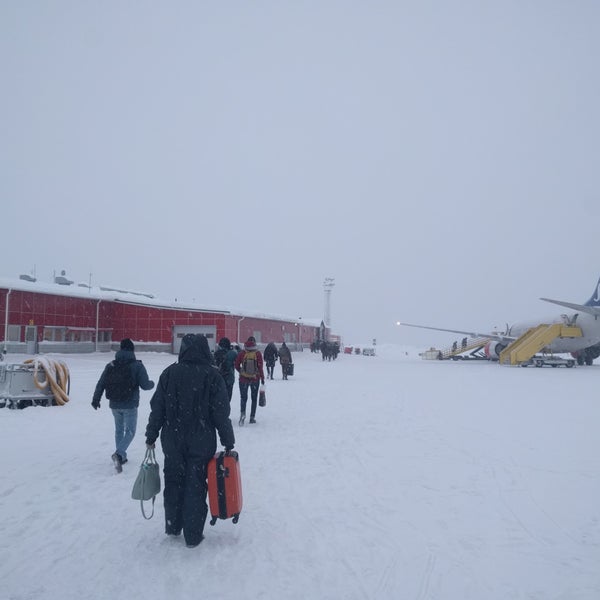 Photo taken at Kiruna Airport (KRN) by Shmupi K. on 1/24/2018