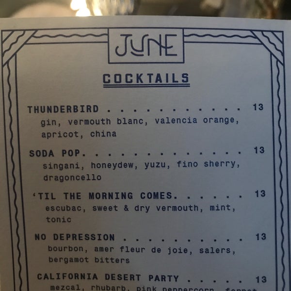 June Wine Bar Boerum Hill 231 Court St