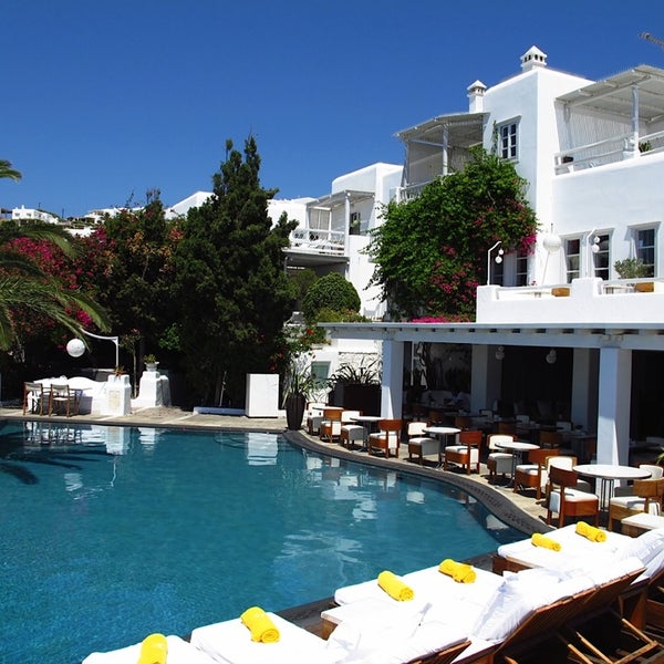 Foto tirada no(a) Belvedere Hotel Mykonos por Roman K. em 8/26/2014