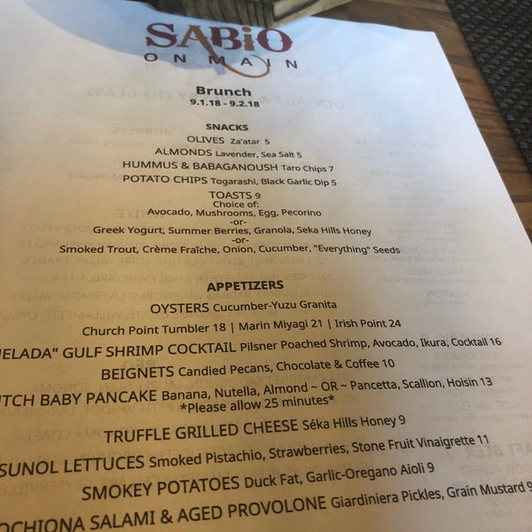 Photo taken at Sabio on Main by Penny H. on 9/2/2018