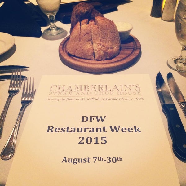 Photo taken at Chamberlain&#39;s Steak &amp; Chop House by Jennifer T. on 8/8/2015