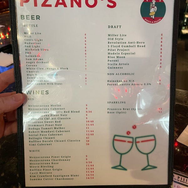 Снимок сделан в Pizano&#39;s Pizza пользователем Thomas S. 4/12/2024