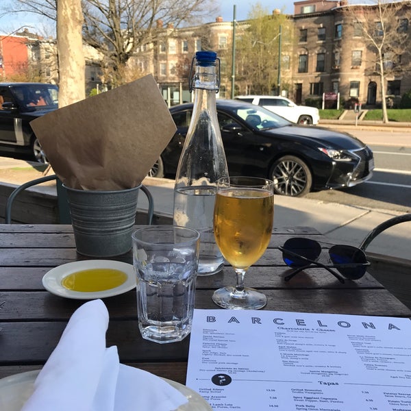 Photo taken at Barcelona Wine Bar - Brookline by Thomas S. on 4/24/2017