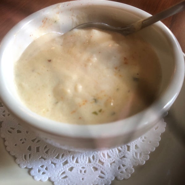 Best she crab soup I have ever had! This restaurant was a church that was built in 1800s,  1989 it was turn into a restaurant and elegant service, great food ! Great for family or dates !