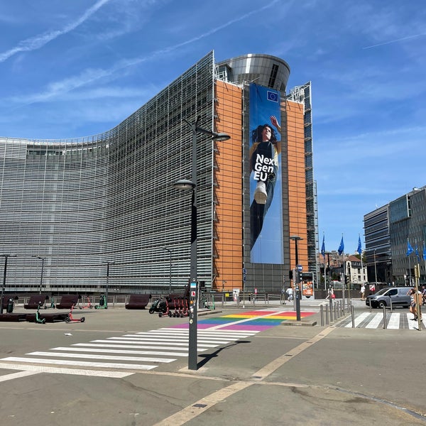 Photo taken at European Commission - Berlaymont by Manolis P. on 7/17/2022