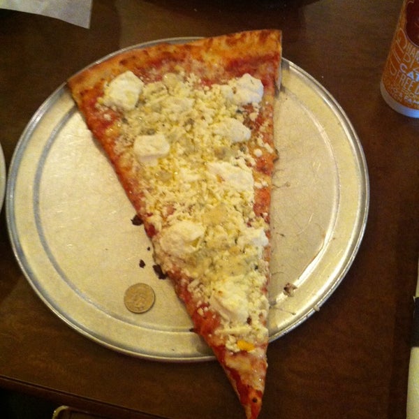 When they say giant slice..they mean giant slice!! Great food and service.