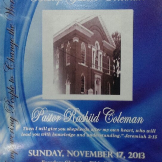 Freedom Christian Bible Fellowship Overbrook 6100 W Columbia Ave