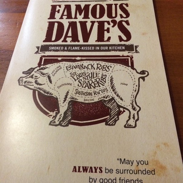 Photo taken at Famous Dave&#39;s by Prix V. on 1/1/2016