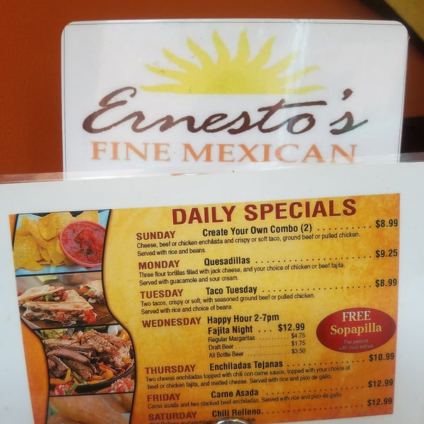 Ernesto's Fine Mexican Food Mexican Restaurant