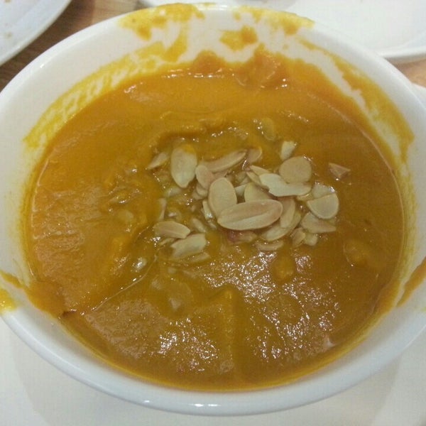 RMB!!! Strictly do not miss their specialty here...Carrot and bell pepper soup