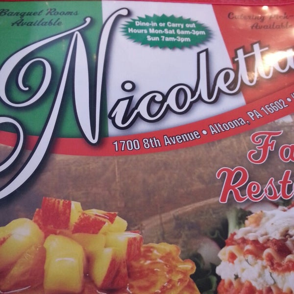 Nicoletta's Family Restaurant 1700 8th Ave