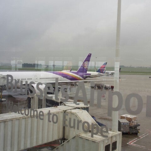 Thai Airways Flight TG935 BRU-BKK - Plane in Zaventem