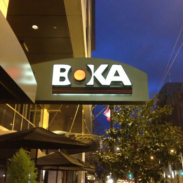 Photo taken at BOKA Restaurant + Bar by Michael on 4/8/2013