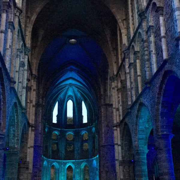 Photo taken at Abbaye de Villers by Cha V. on 8/31/2019