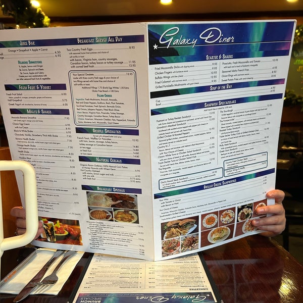 Photo taken at Galaxy Diner by Amy B. on 3/2/2024