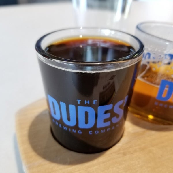 Photo taken at The Dudes&#39; Brewing Co. by Chris K. on 2/8/2019