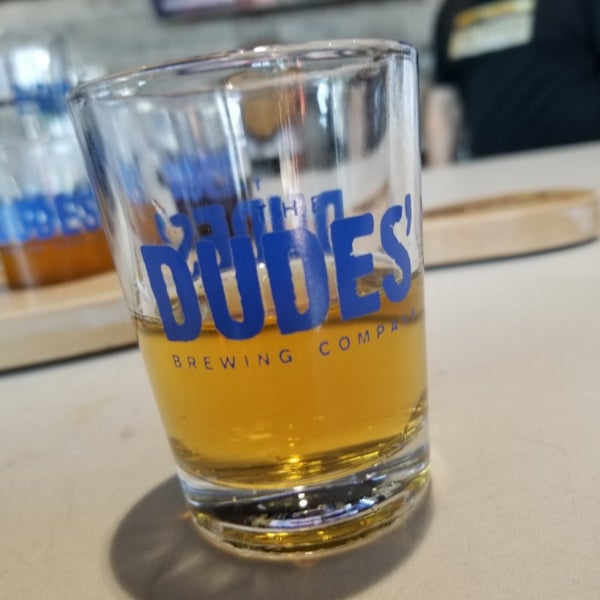 Photo taken at The Dudes&#39; Brewing Co. by Chris K. on 2/8/2019