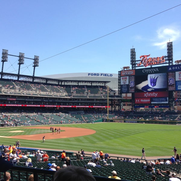 Photo taken at Comerica Park by Lisa G. on 5/15/2013