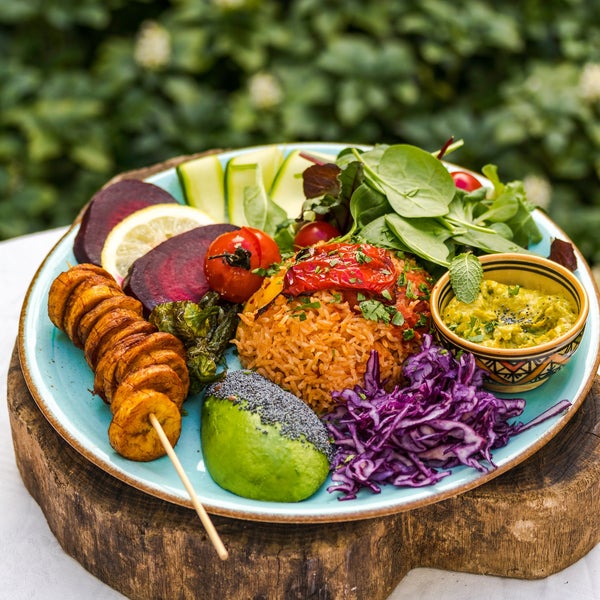Photo taken at AtayaCaffe Vegan Restaurant by Karim on 5/9/2019