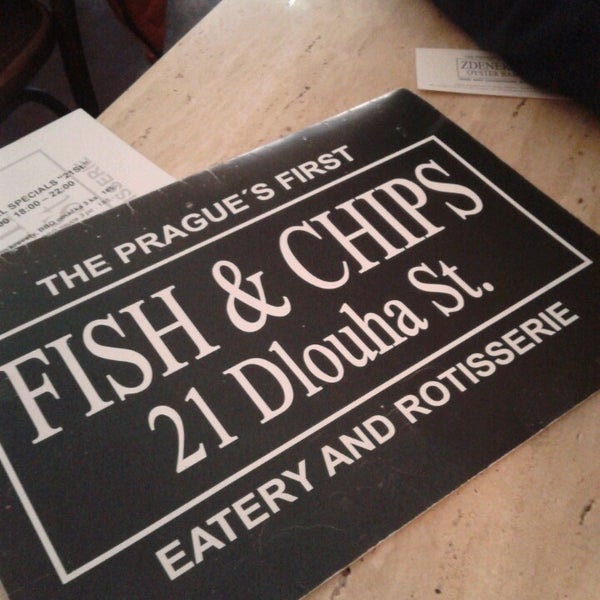 Photo taken at Fish &amp; Chips 21 Dlouha St. by Marika B. on 3/10/2013