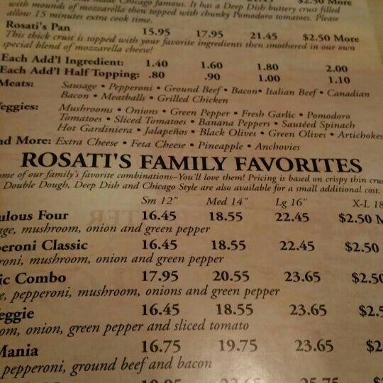 Photo taken at Rosati&#39;s Pizza by Greg M. on 2/12/2016