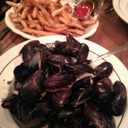 I like the mussels and fries but I ask for the mussels without garlic. Get some bread to dip in the broth