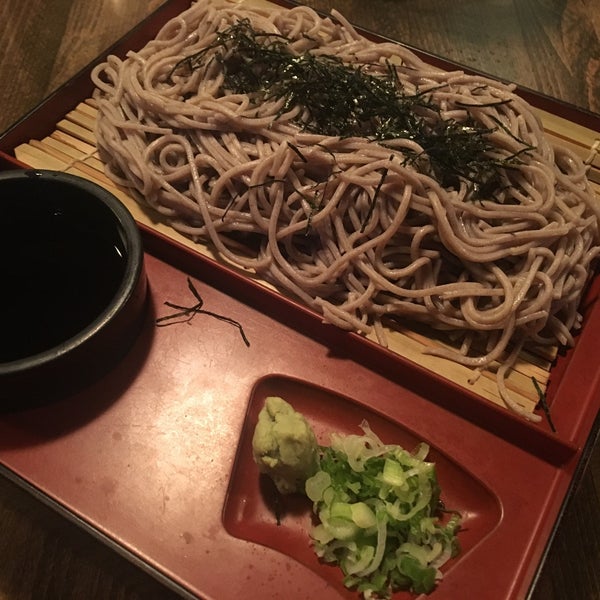 Zaru Soba (chilled buckwheat noodles with soy-based dipping sauce)