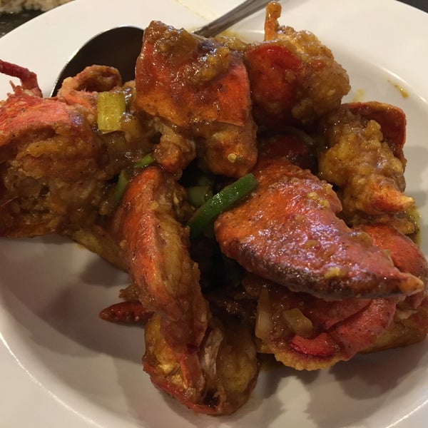Chili lobster is equally amazing (and slightly less messy to eat than the chili crab)