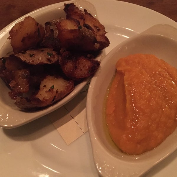 Christmas Eve - Feast of the Seven Fishes: Local Butternut Squash Puree, Crispy Kennebec Potatoes