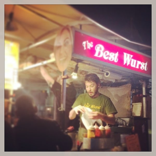Photo taken at The Best Wurst by Maura B. on 3/14/2014