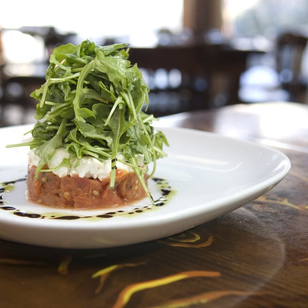 Order the Tartare de Tomate from Anis Bistro & Cafe. It's a French twist on the popular tomato-mozzarella dish, and it's designed to resemble a tomato confit, as they eat in Provence.
