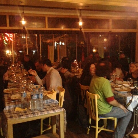Photo taken at Tenes Bozcaada Balık Restoranı by Elif A. on 1/26/2013