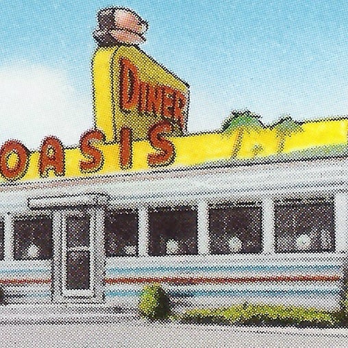 Photo taken at Oasis Diner by Doug H. on 7/23/2014