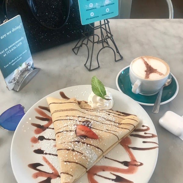 Photo taken at Sweet Paris Creperie by M O. on 1/21/2019