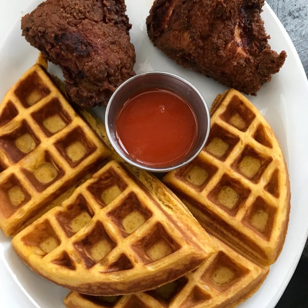 The waffles that come with the chicken and waffles are among the best waffles I’ve tried