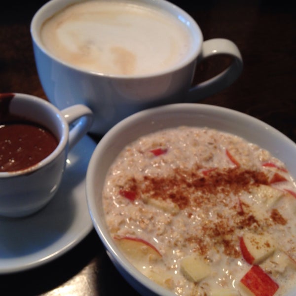 Great brown sugar apple cinnamon oatmeal; it's even delicious without sugar!