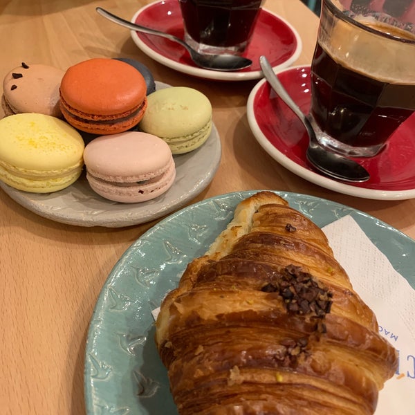 Photo taken at Chez Dodo - Artisan Macarons &amp; Café by Victoria M. on 12/23/2019