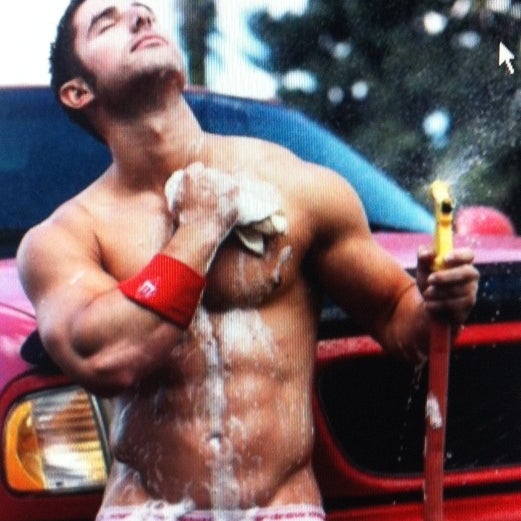 who doesnt love having their car washed for them.. but having hot guys in their underwear soaking wet washing your car.. um HELL YES!