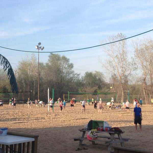 Photo taken at Volleyball Beach by Julie C. on 5/1/2013